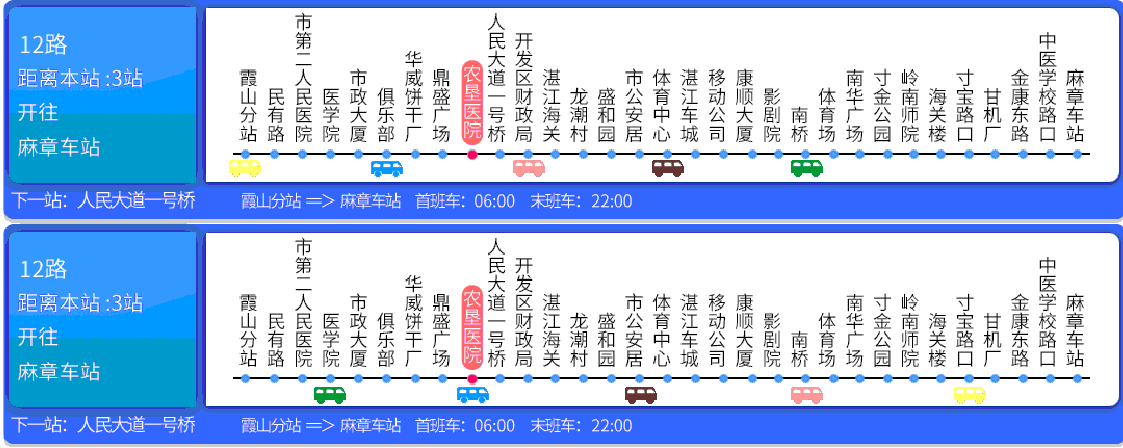 電子站牌實時車況
